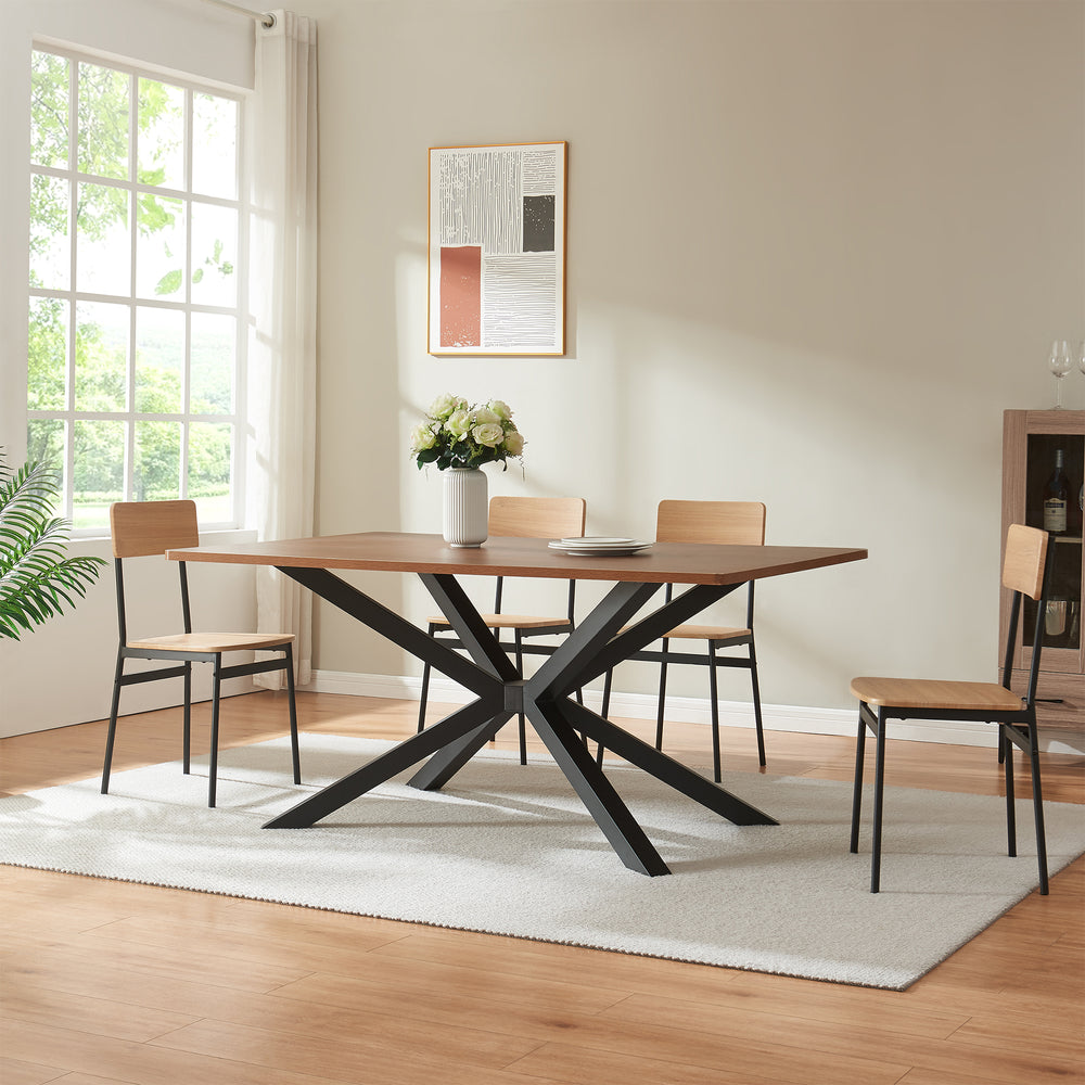 Stelaż stołu Bemeenel 120x75x72 cm stal czarna [en.casa]