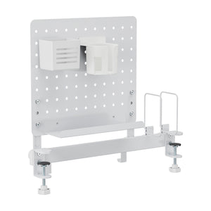 Organizer na biurko Sauda 50x50 cm stalowy biały [en.casa]