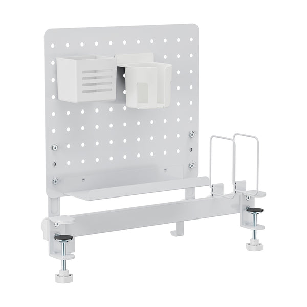 Organizer na biurko Sauda 50x50 cm stalowy biały [en.casa]