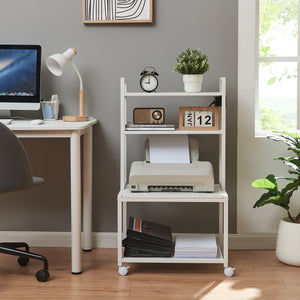 Stolik na kółkach do drukarki Svanaldsvipp 100x55x38 cm Biały [en.casa]