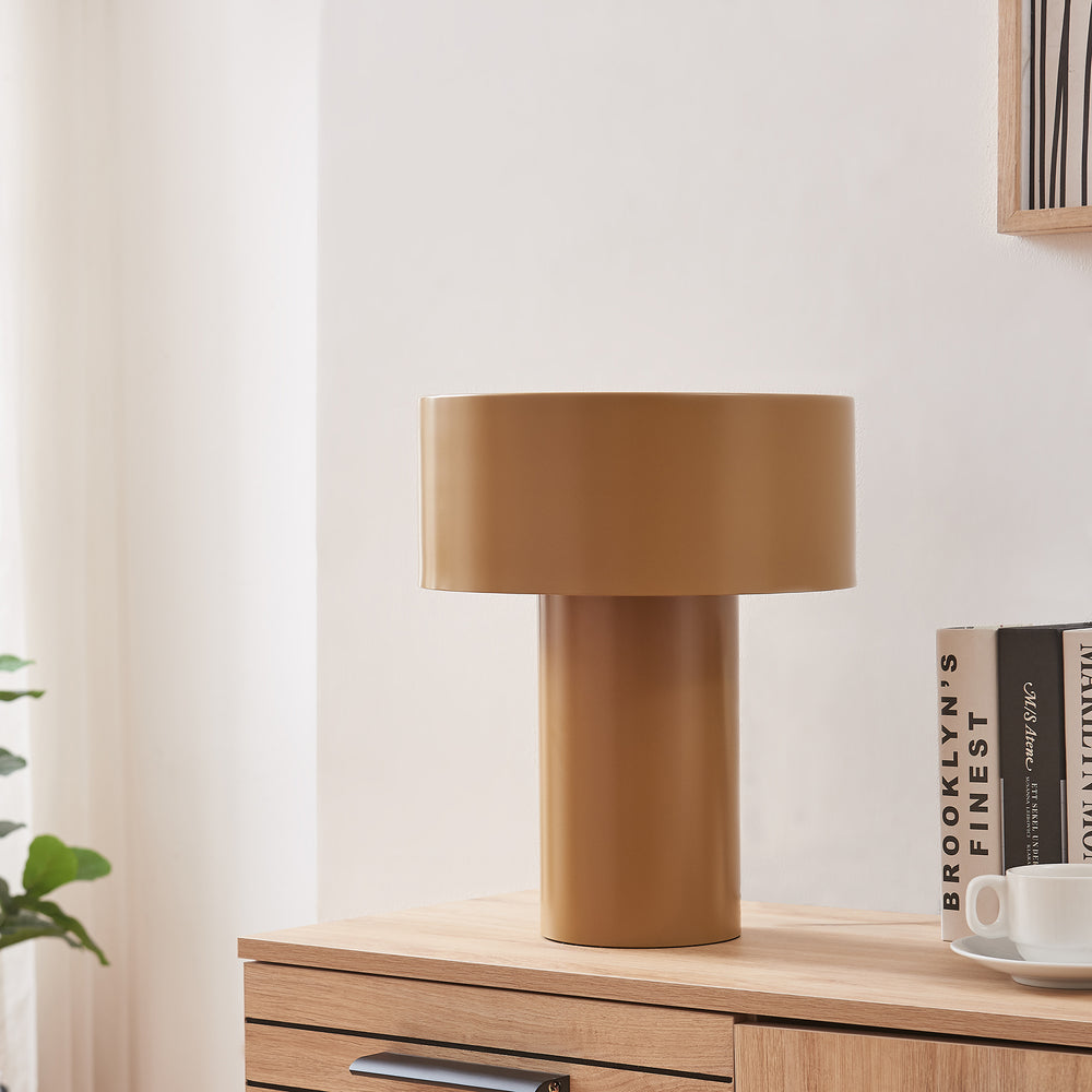 Lampa stołowa Kömn metal 37x30x30 cm brązowy [lux.pro] - premiumXL