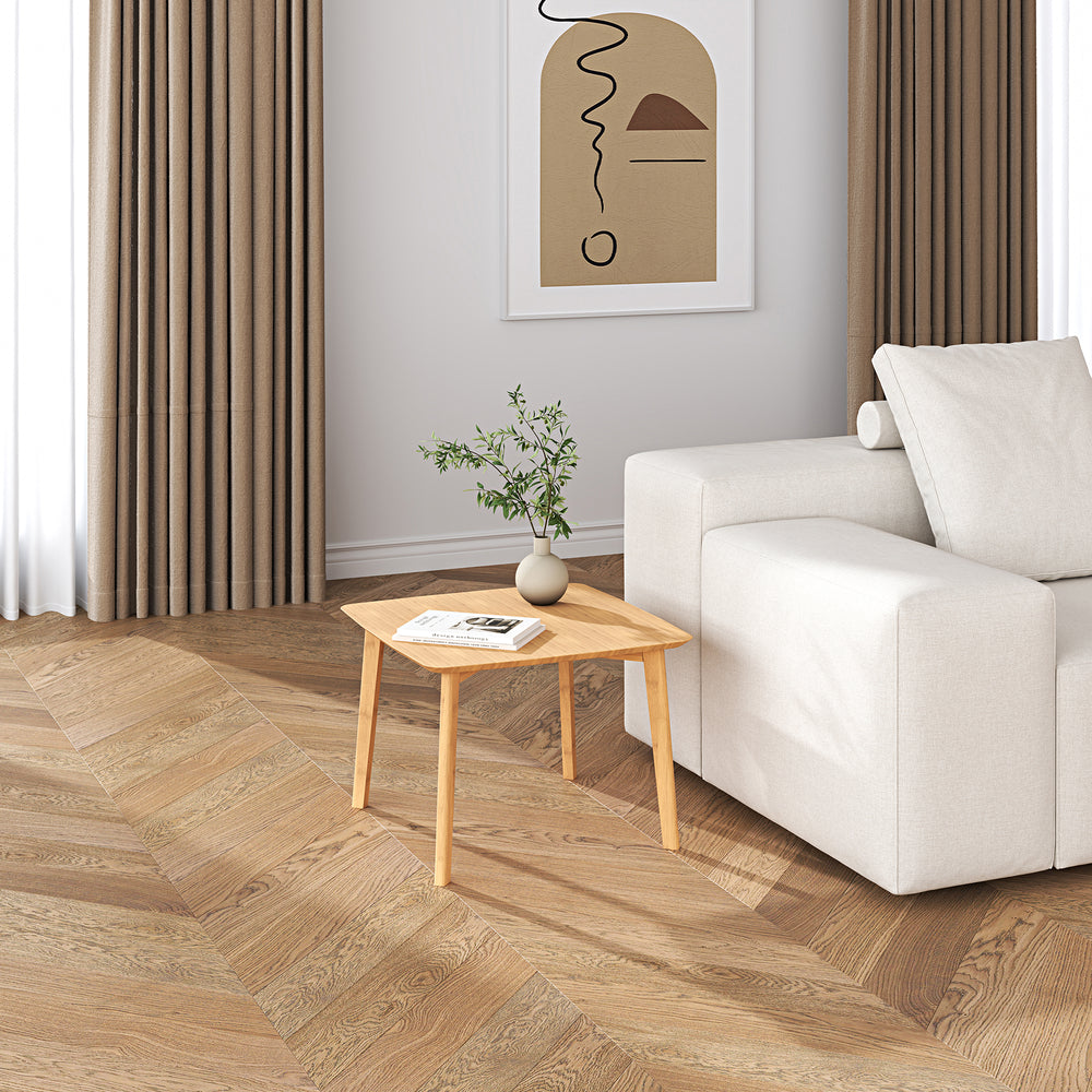 Stolik boczny Haad 45x50x50 cm bambus naturalny [en.casa]