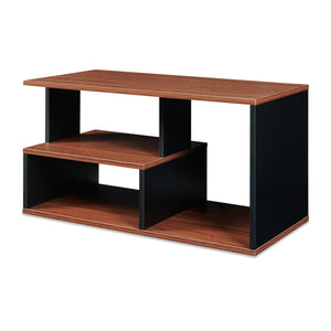Stolik kawowy Trond 80x40x42 cm Czarny/Walnut [en.casa]