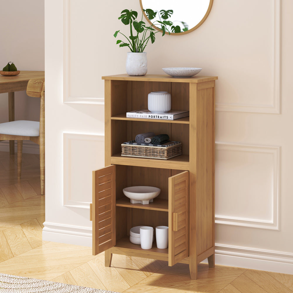 Szafka boczna Rirg 92x50x25 cm bambus naturalny [en.casa]