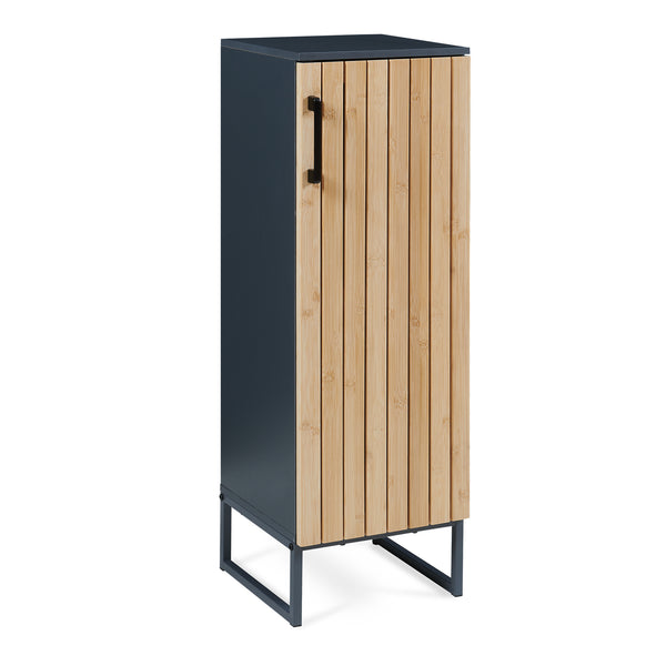 Szafka łazienkowa Svanes 90x30x30 cm Ciemnoszary/Naturalny [en.casa]
