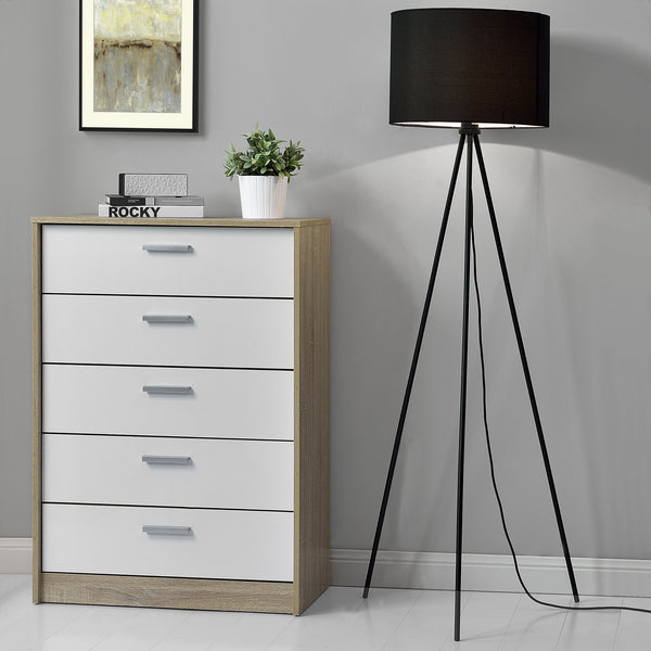 [lux.pro]® Lampa stojąca - trójkąt 1 x E27 - 40W - czarna