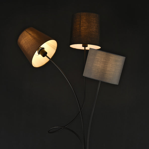 Lampa podłogowa Treviso 146 cm 3 żarówki E14 Max. 40W Metal Wielokolorowy lux.pro