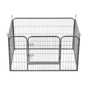 Wybieg dla szczeniąt 125x85x70 cm stalowy srebrny pro.tec