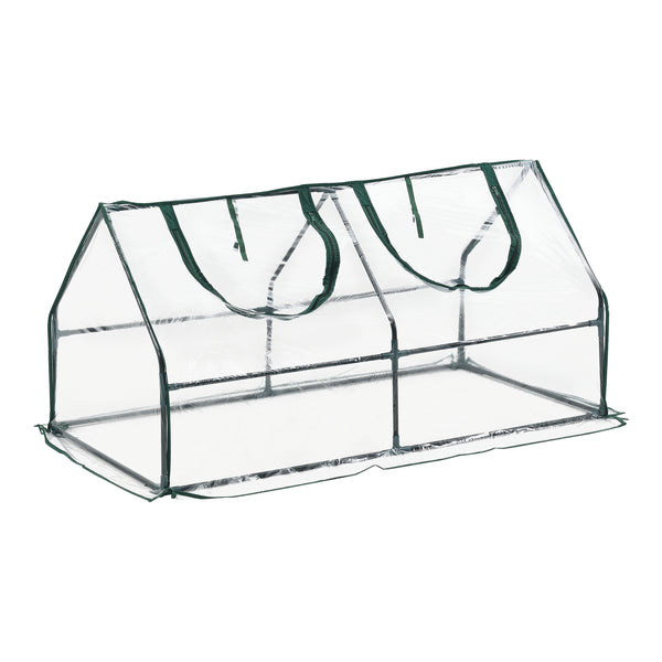 Mini szklarnia Laubach 120x60x60cm Przezroczysta folia PVC [en.casa]