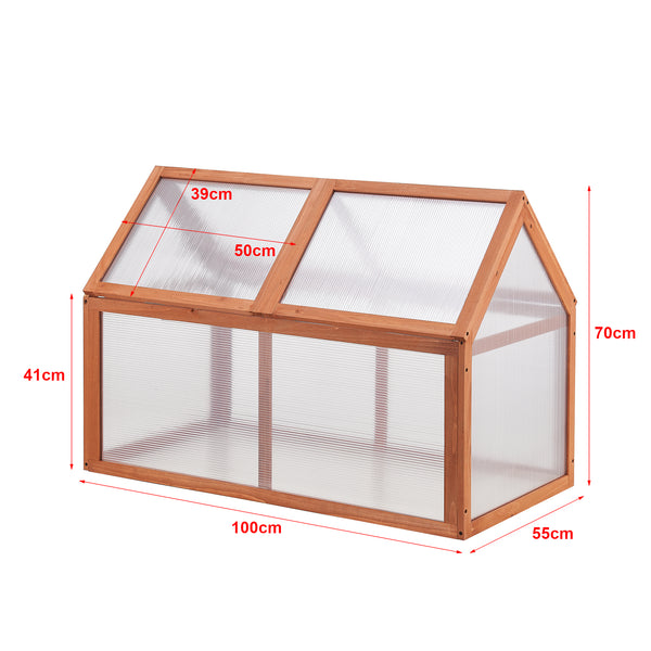 Zimna rama Duiven 100 x 55 cm drewno sosnowe [casa.pro]