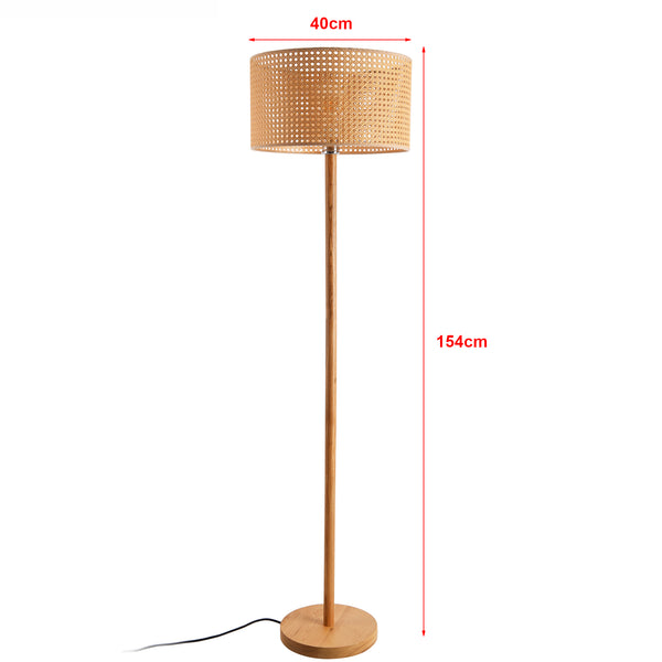 Lampa podłogowa Rochdale E27 żółto-brązowa [lux.pro]