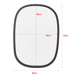Lustro ścienne Copertino 70x50 cm czarny mat [en.casa]
