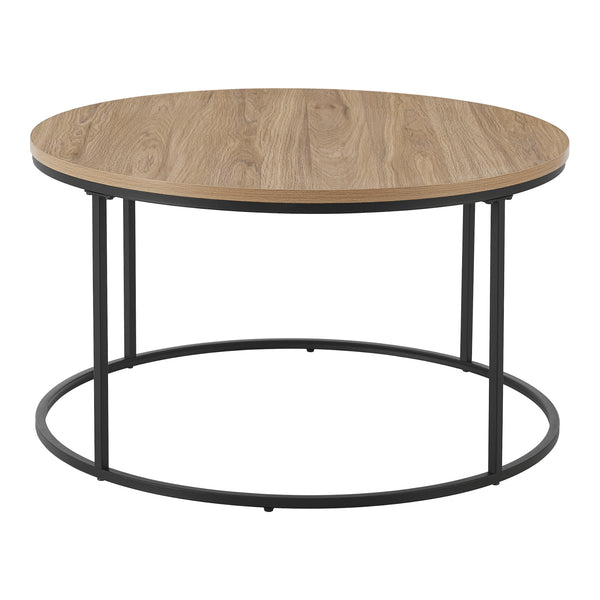 Stolik kawowy Kuhmoinen 45xØ80 cm czarny [en.casa]