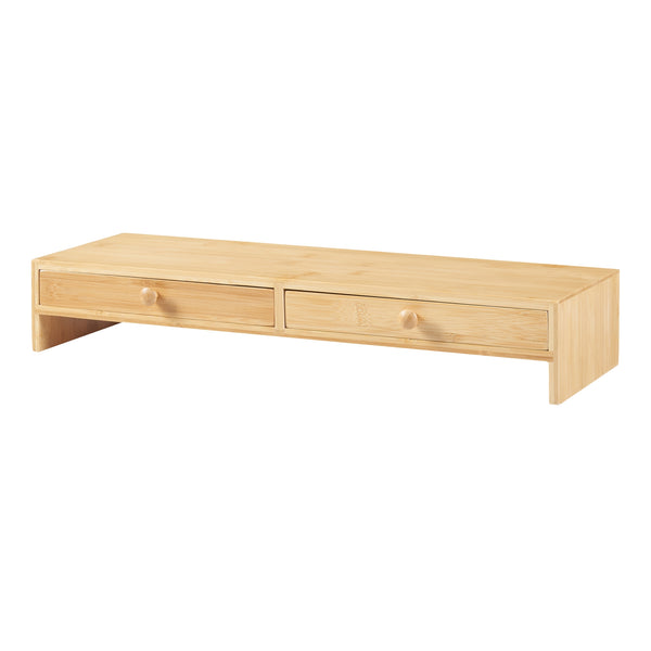 Stojak na monitor Hallstahammar 56x18x95 cm bambus [en.casa]
