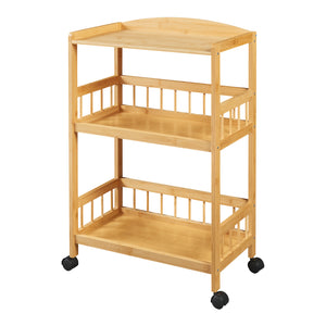 Wózek do serwowania Huddinge 80x53x30 cm bambus [en.casa]