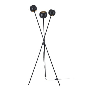 Lampa podłogowa Nykvarn 3-light metal czarna [lux.pro]