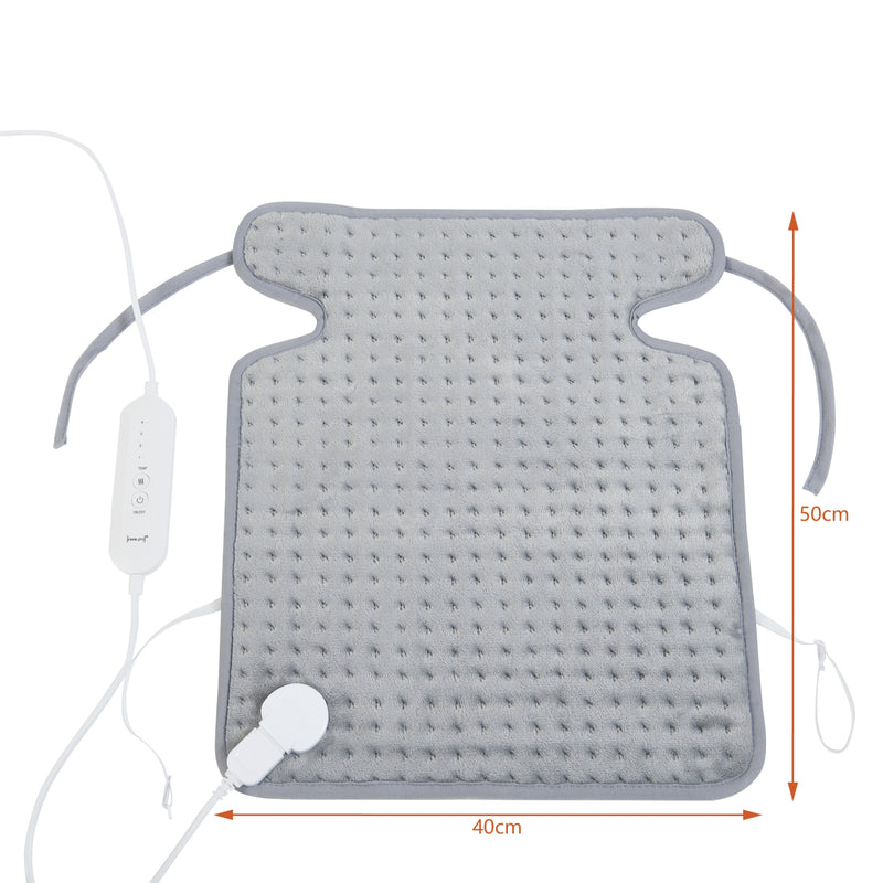 Szkic wymiarowy Elektryczna podkładka grzewcza Calvera 80W 50x40cm Szara [en.casa]
