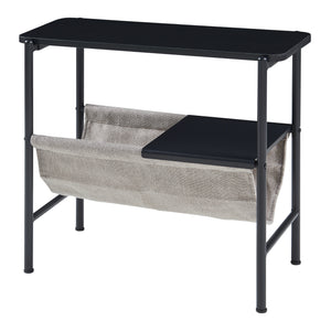 Stolik boczny Samnanger 60x28x53cm czarny [en.casa]