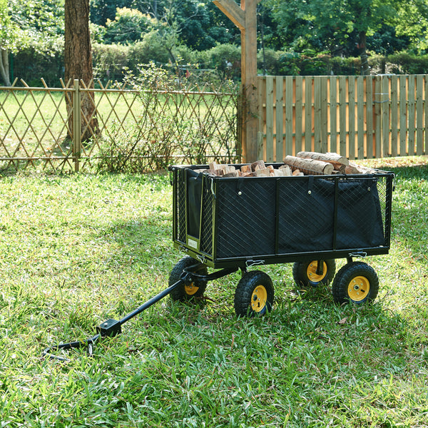Wózek ręczny Corropoli 112x51 cm maks. 550 kg czarny/żółty [pro.tec]