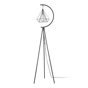 Lampa podłogowa Austell 171cm czarny/biały [lux.pro]