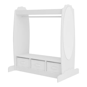Szafa dziecięca Moskenes 107x95x61 cm biała [en.casa]