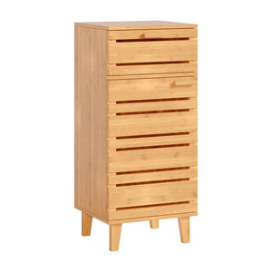 Szafka łazienkowa Epind 75x33x30 cm naturalny bambus [en.casa]