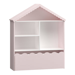 Półka dziecięca Vestnes 114x91x30 cm Cotton Candy/Biała [en.casa]
