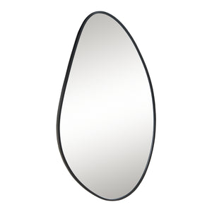 Lustro ścienne Orland 82x46 cm czarne [en.casa]