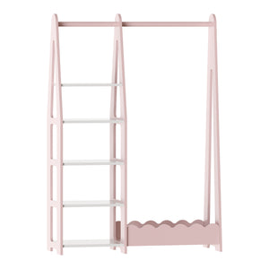 Szafa dziecięca Vestnes 114x77x30 cm Cotton Candy/White [en.casa]