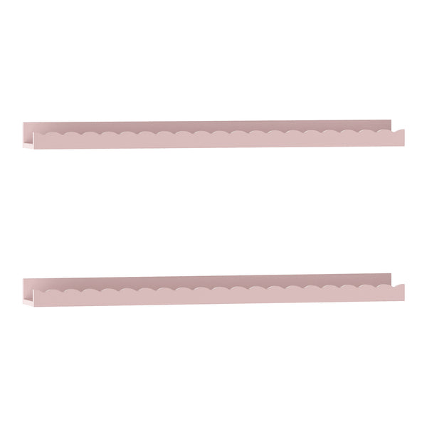 Półka ścienna dla dzieci zestaw 2 Vestnes 60x10x5 cm Cotton Candy [en.casa]