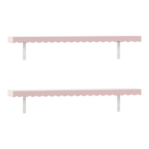 Półka ścienna dla dzieci zestaw 2 Vestnes 80x17x4 cm Cotton Candy [en.casa]