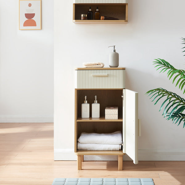 Szafka łazienkowa Ferrersp 80x40x35 cm dąb/kolory piasku [en.casa]
