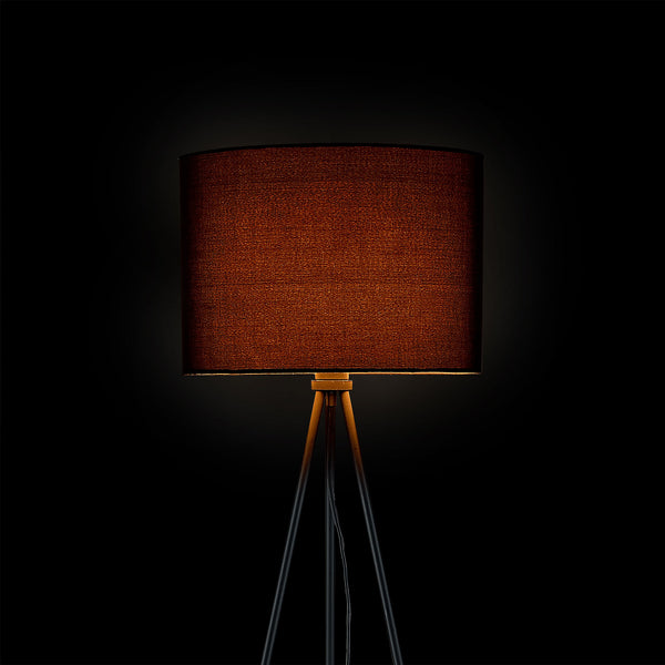 [lux.pro]® Lampa stojąca - trójkąt 1 x E27 - 40W - czarna
