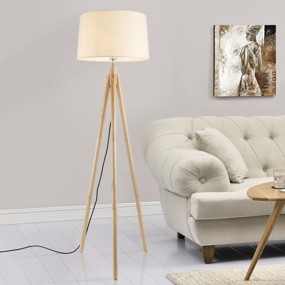Lampa stojąca Tomar 153 cm 1xE27 Max. 60W Biały lux.pro - premiumXL