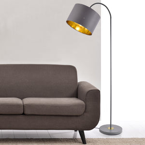 Lampa podłogowa Toledo 173cm 1xE27 metal szary lux.pro