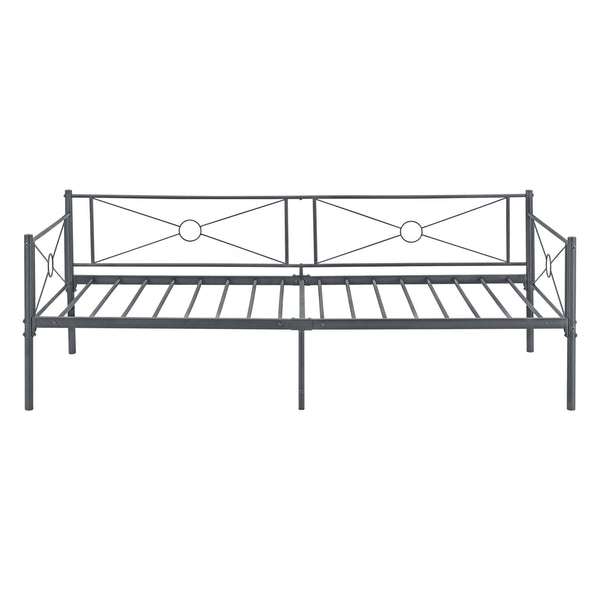 Łóżko metalowe Alvesta 90x200 cm z materacem z zimnej pianki w różnych kolorach Colours en.casa