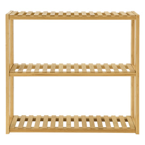 Półka bambusowa Örnsköldsvik 60x15x54cm naturalne drewno [en.casa]