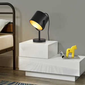 Lampa stołowa Farstorp 1 x E27 czarna [lux.pro]
