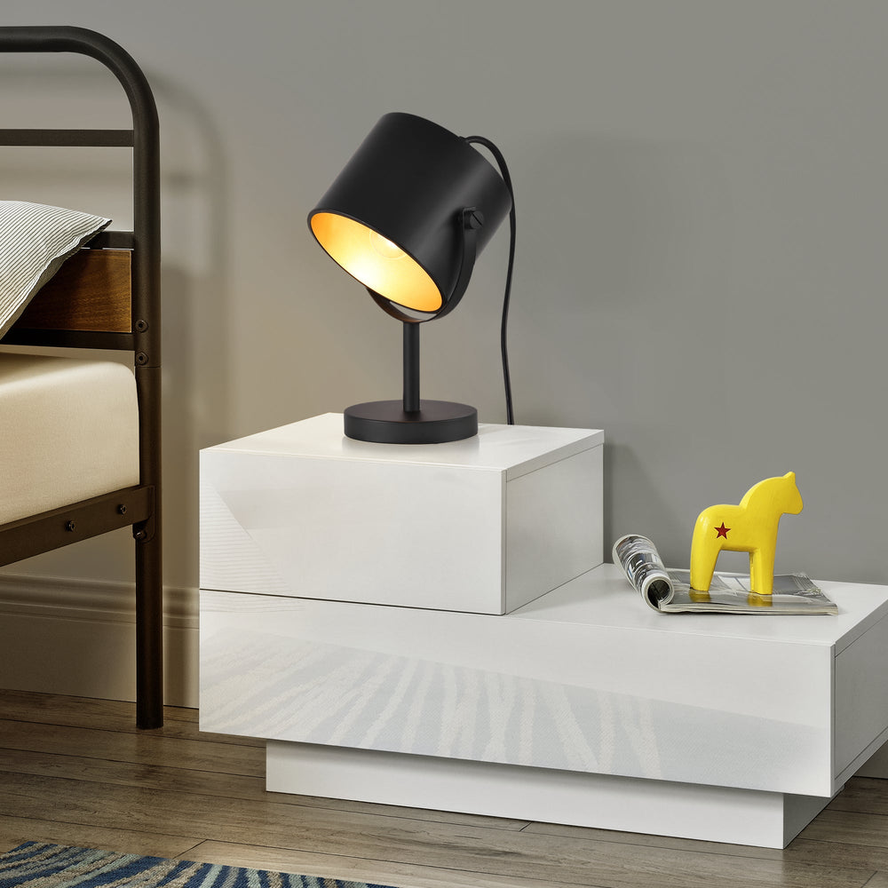 Lampa stołowa Farstorp 1 x E27 czarna [lux.pro] - premiumXL