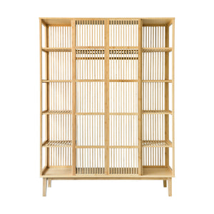 Bambusowy wieszak na ubrania Hudiksvall 185x140x45cm [en.casa]