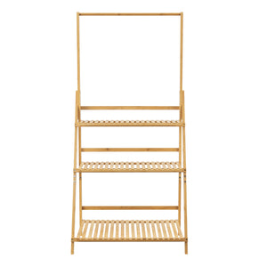 Brändö 3-poziomowa drabinka do roślin 144 x 70 x 39,5 cm bambus [en.casa]