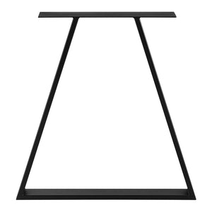 Rama stołu Lyngby zestaw 2 stalowych 72x55cm czarny [en.casa]