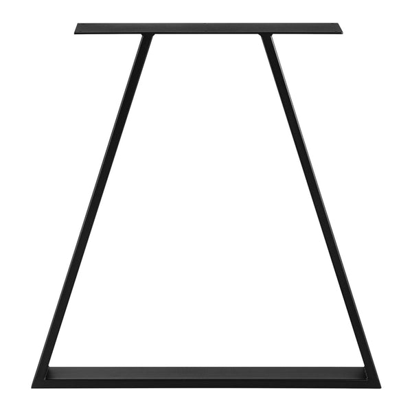 Rama stołu Lyngby zestaw 2 stalowych 72x55cm czarny [en.casa]