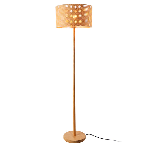 Lampa podłogowa Rochdale E27 żółto-brązowa [lux.pro]