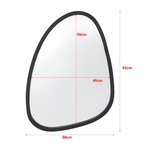 Lustro ścienne Grottole czarny mat 62x50cm [en.casa]