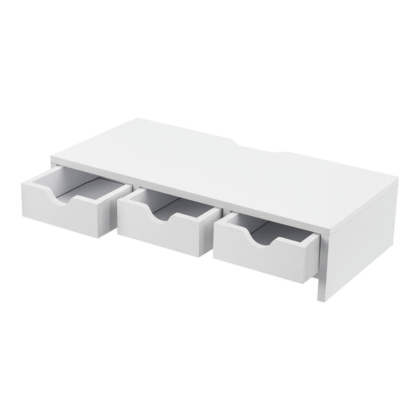 Podstawka pod monitor Ruovesi 12x51x25cm biała [en.casa]