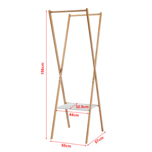 Składany stojak na ubrania Iisalmi bamboo [en.casa]