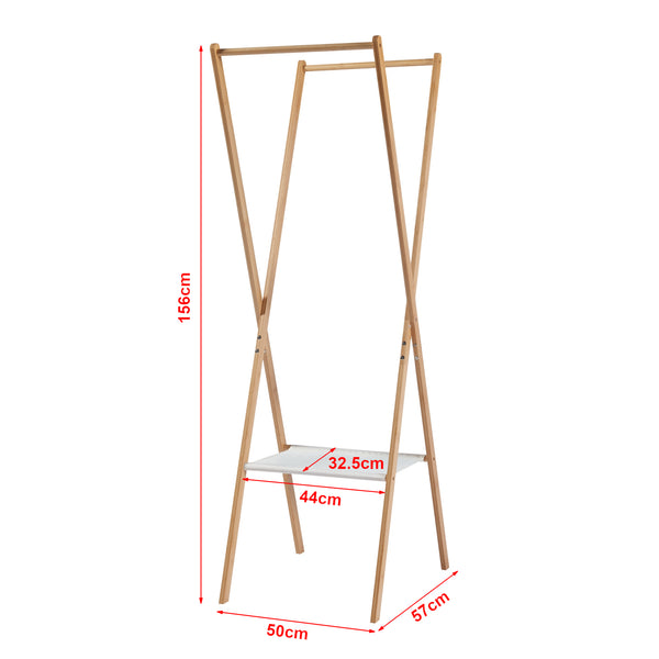 Składany stojak na ubrania Iisalmi bamboo [en.casa]