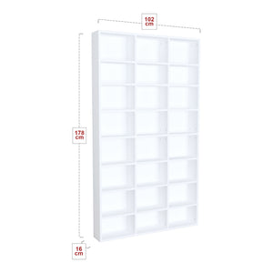 Askvoll regał 178x102x16cm biały [en.casa]