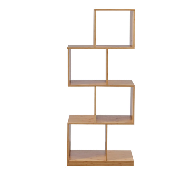Półka na książki Gullspång bambus 130x55x30cm natura [en.casa]